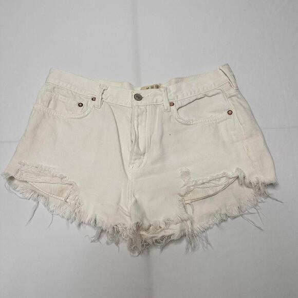 We The Free Free People Size 28 White Womens Shorts - Picture 1 of 4